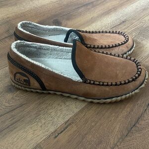 Sorel Men’s‎ Dude Moc Tan Suede Slipper Size 7.5